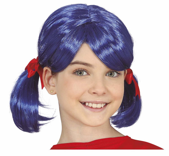 Coda di parrucca blu