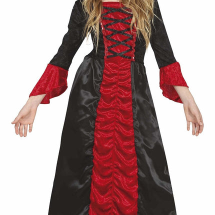 Costume da vampiro per Halloween da ragazza rosso