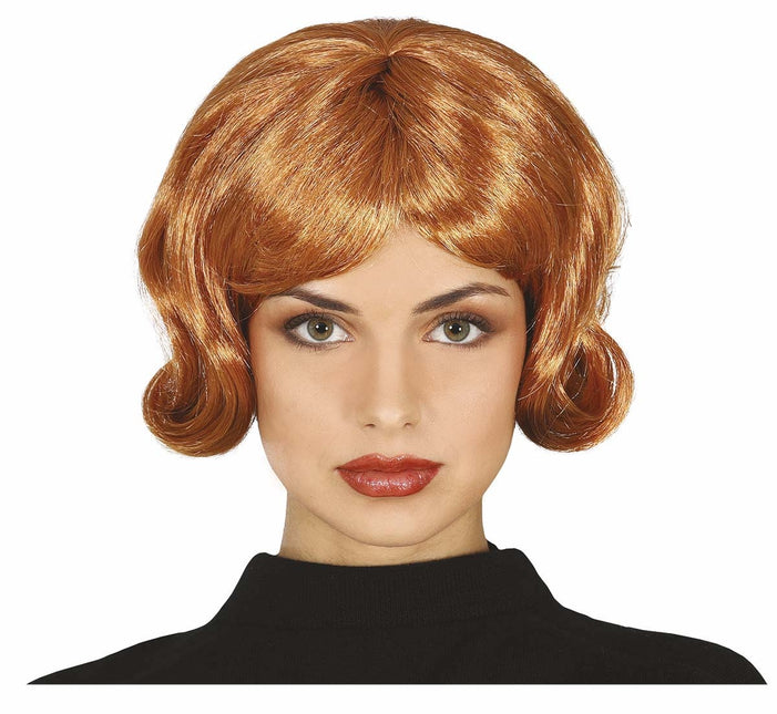 Parrucca marrone capelli corti