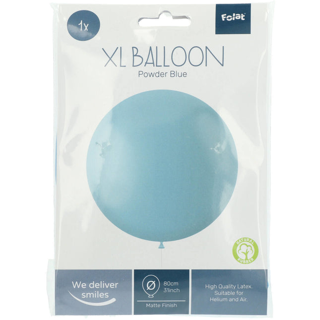 Palloncino azzurro polvere blu 80 cm