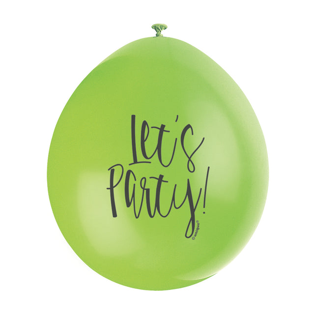 Palloncini Lets Party 28cm 10pz