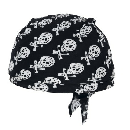 Bandana pirata in bianco e nero