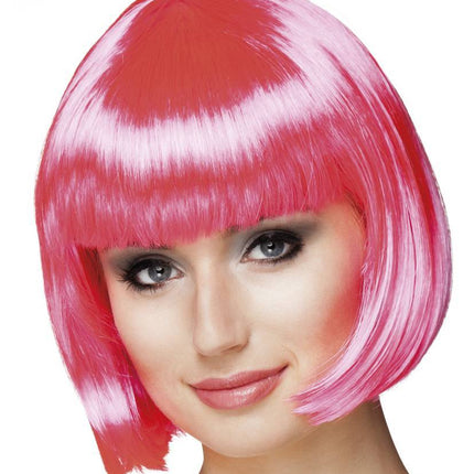 Parrucca Bob fucsia