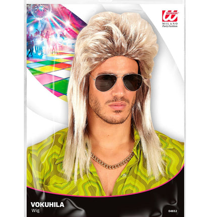 Parrucca anni '80 Aso lunga bionda