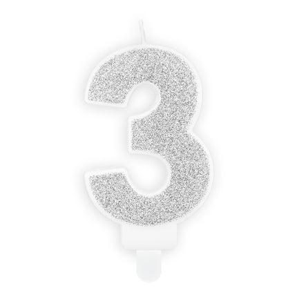 Candela 3 Anni Argento 7cm