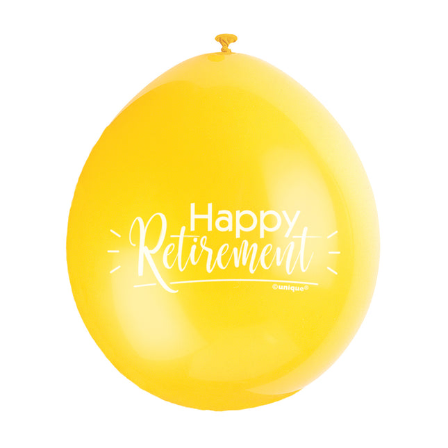 Palloncini Happy Retirement 28cm 10pz