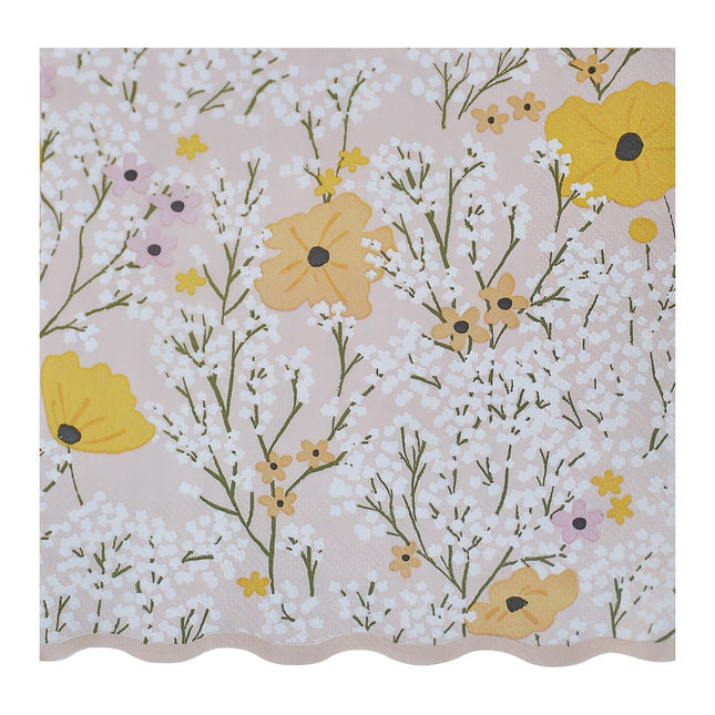 Tovaglioli a fiori 16 pezzi