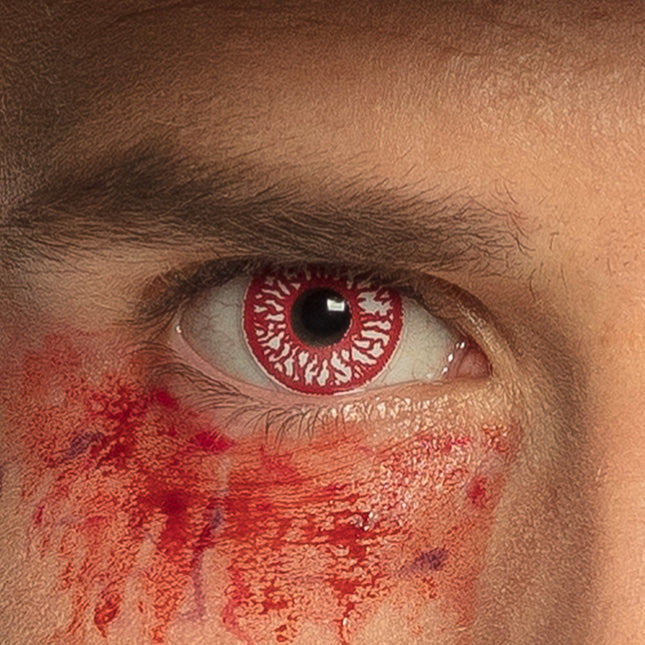 Lenti colorate Halloween Rosso Bianco