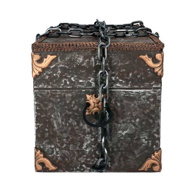 Bambola di Halloween Pirata Forziere con movimento, luci e suoni 50 cm
