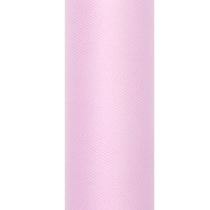 Rotolo di tulle rosa chiaro 15cm 9m