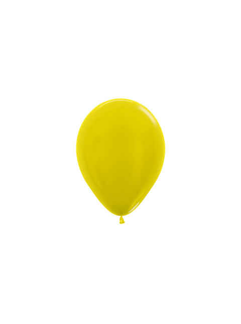 Palloncini giallo metallizzato 12cm 50pz