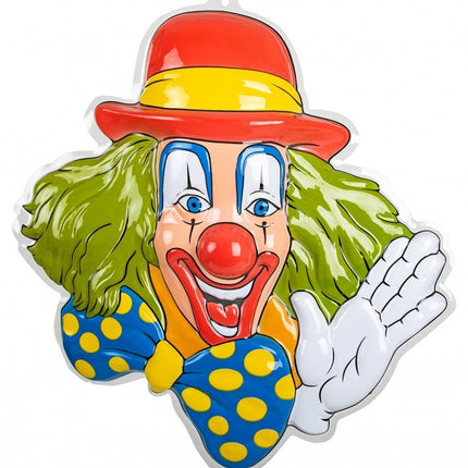 Decorazione murale Clown Verde Capelli 50cm