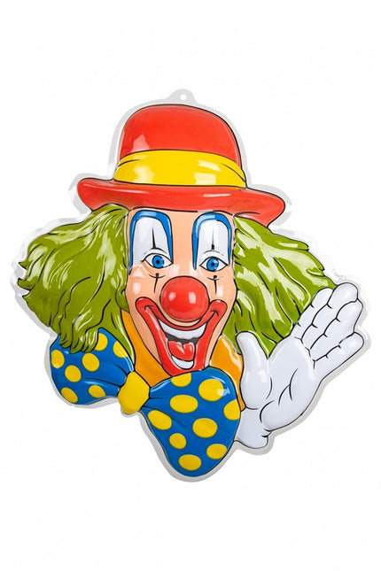 Decorazione murale Clown Verde Capelli 50cm