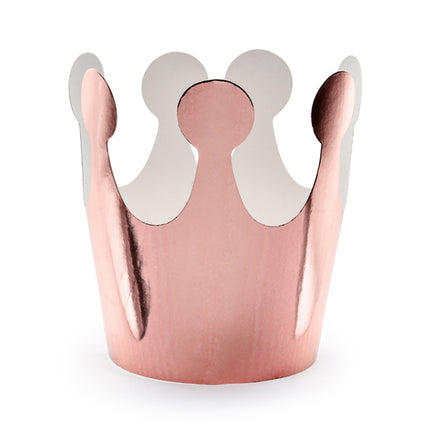Corona in oro rosa 6cm 6pz