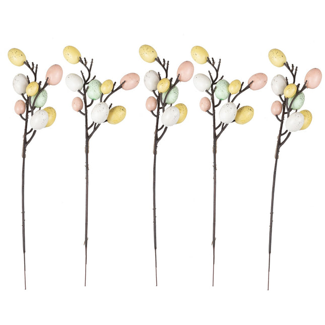 Decorazione da tavolo Rami di Pasqua 40cm 5pz
