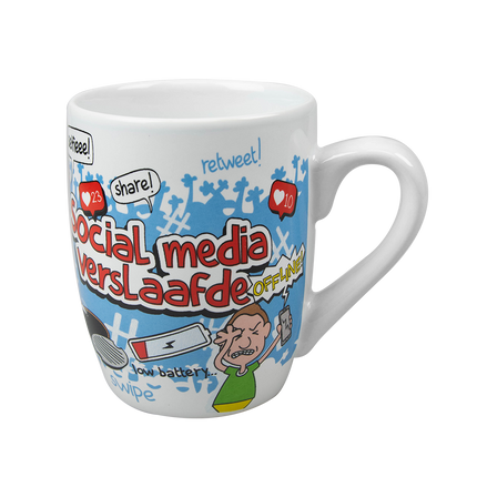 Boccale dipendente dai social media