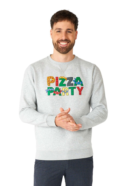 Teenage Mutant Hero Turtle Pizza Party Maglione Uomo <tc>OppoSuits</tc>