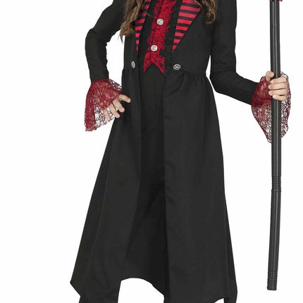 Costume di Halloween gotico da ragazza rosso