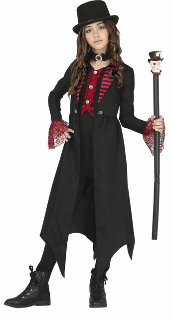 Costume di Halloween gotico da ragazza rosso