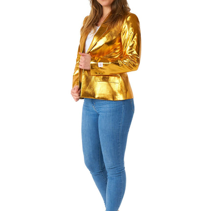 Blazer d'oro da donna <tc>OppoSuits</tc>