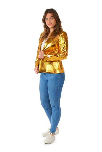 Blazer d'oro da donna <tc>OppoSuits</tc>