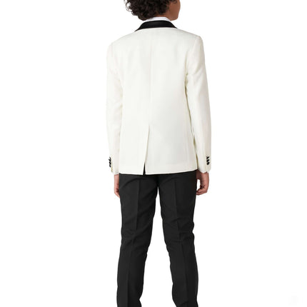 Ragazzo in smoking bianco, adolescente <tc>OppoSuits</tc>