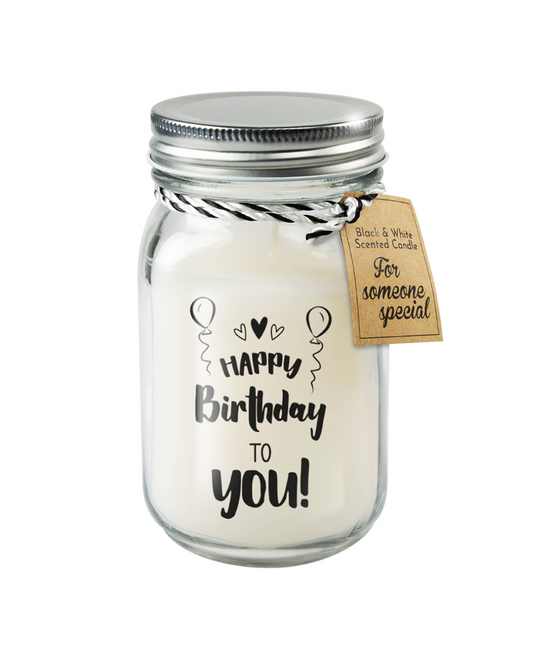 Candela profumata Happy Birthday 14cm