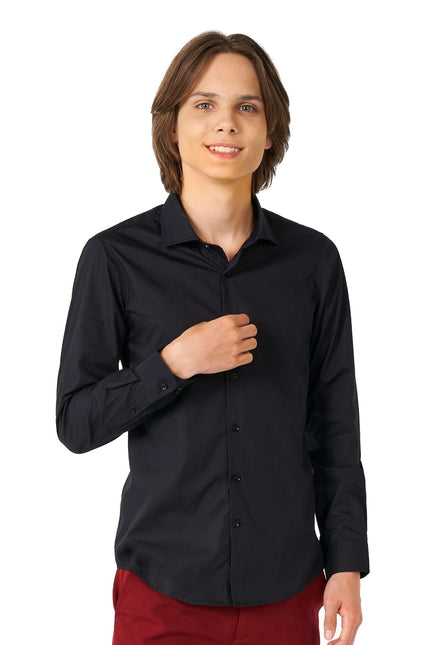 Camicia nera ragazzo adolescente <tc>OppoSuits</tc>
