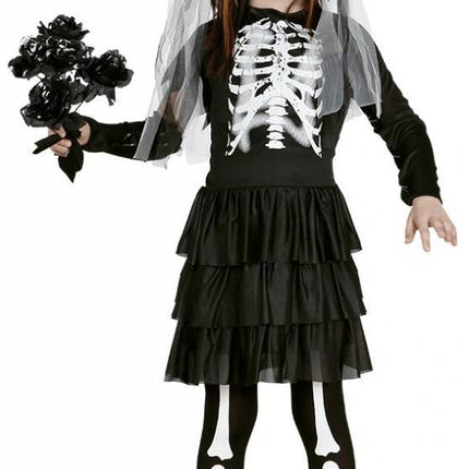 Costume Halloween Bambino Abito Scheletro