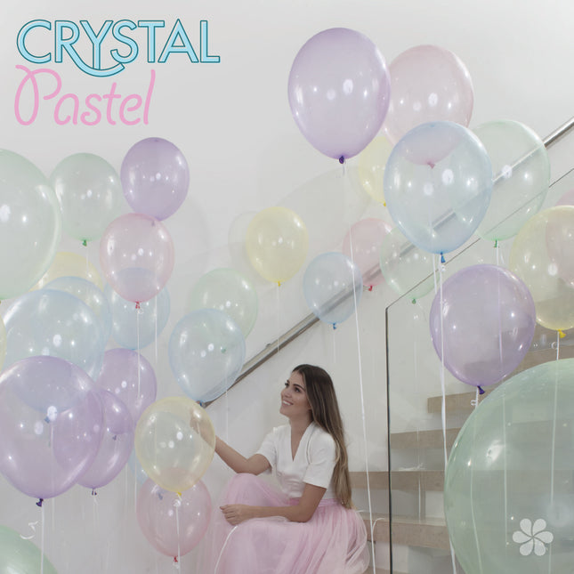Palloncini Crystal Pastel Lilac 350 30cm 50pz