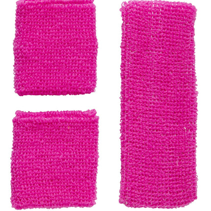 Fasce elastiche rosa neon 2 pezzi
