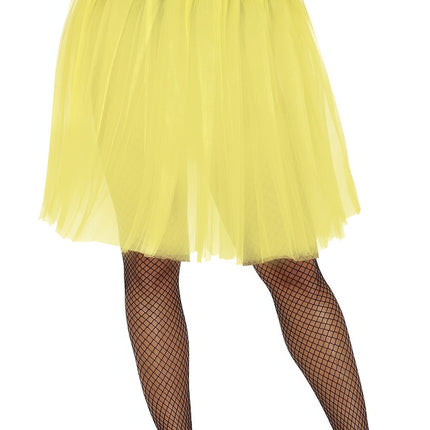 Tutù giallo da donna 60 cm