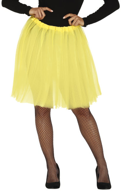 Tutù giallo da donna 60 cm