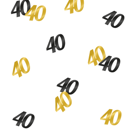 Coriandoli da tavola 40 anni 20gr
