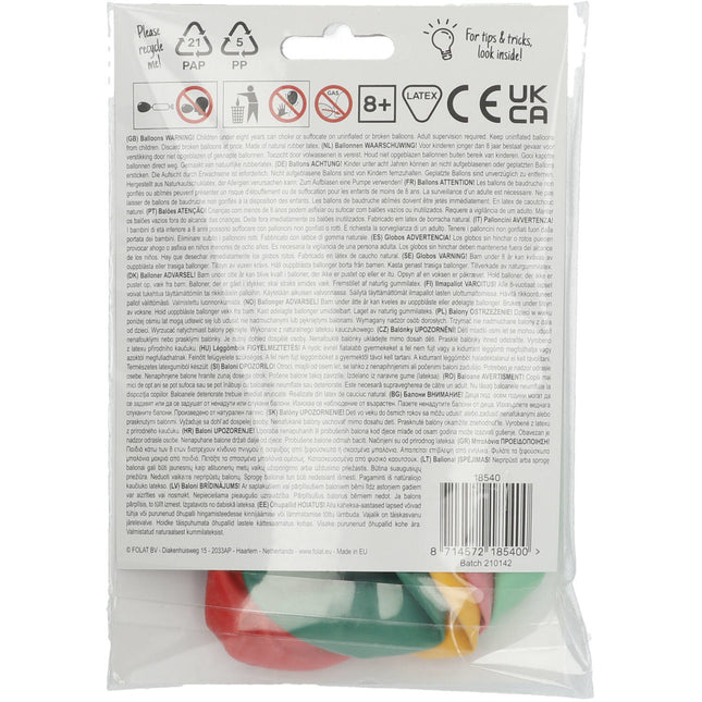 Palloncini 40 anni colorati 33cm 6pz