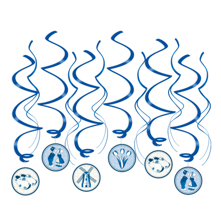 Decorazione da appendere blu Delft 70 cm