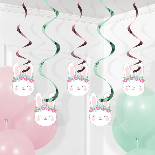 Decorazione da appendere Coniglio 5 pezzi