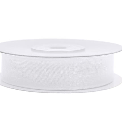 Nastro di chiffon bianco 12 mm 25 m