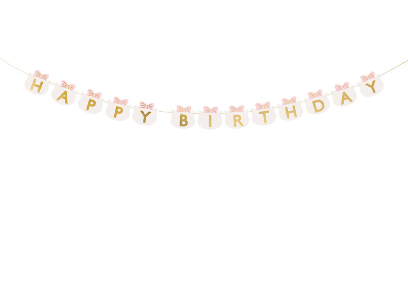 Ghirlanda di lettere Happy Birthday 2,8 m