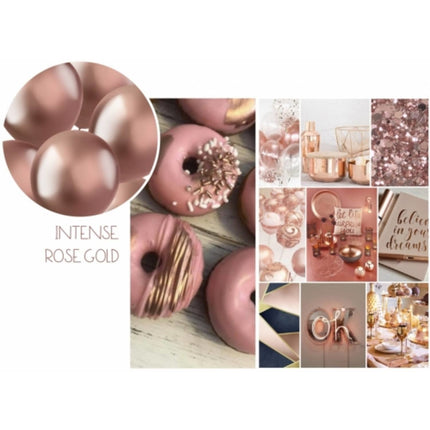 Palloncini Oro Rosa Cromo 33cm 10pz