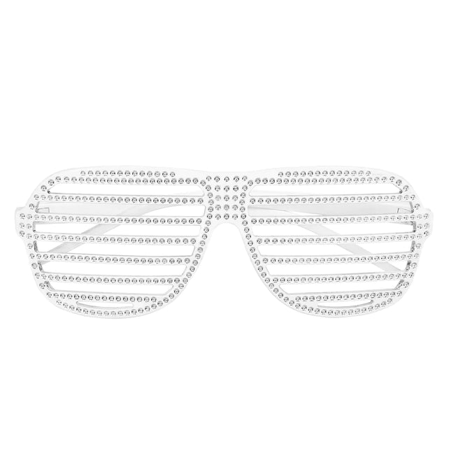 Occhiali bianchi a righe