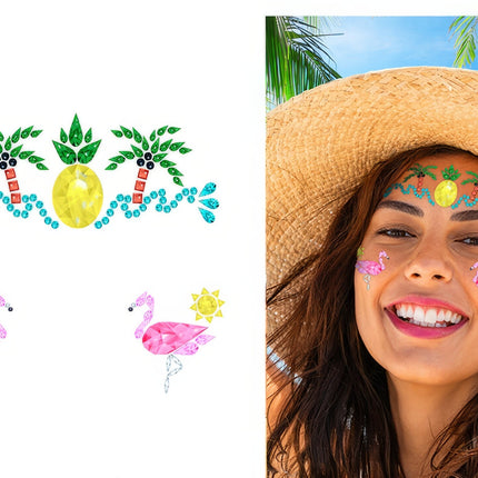 Adesivi viso Hawaii