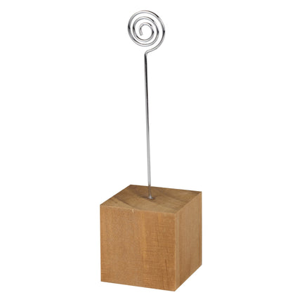 Portacarte marrone in legno 4 pezzi