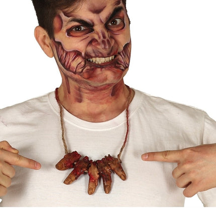 Collana di Halloween Dita insanguinate