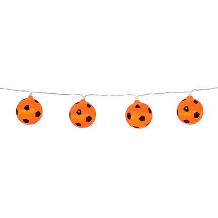 Ghirlanda luminosa LED Arancione Palloni da calcio 1,4 m