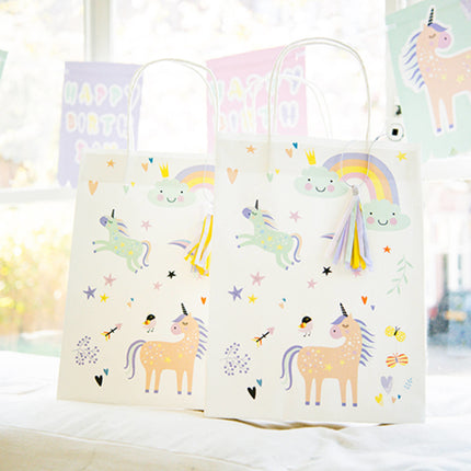Sacchetti di condivisione Unicorno Arcobaleni 6 pezzi