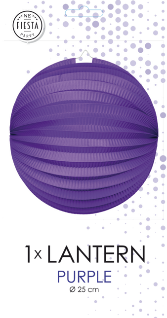 Lampione viola 25 cm
