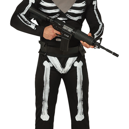Costume da soldato scheletrico