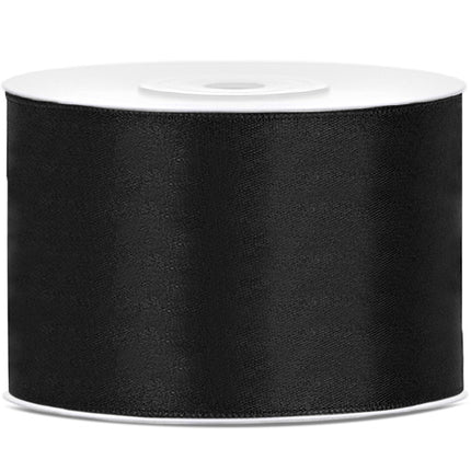Nastro di raso nero 50mm 25m