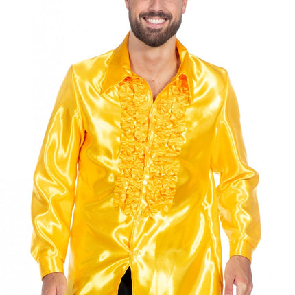 Camicetta Disco con volant giallo
